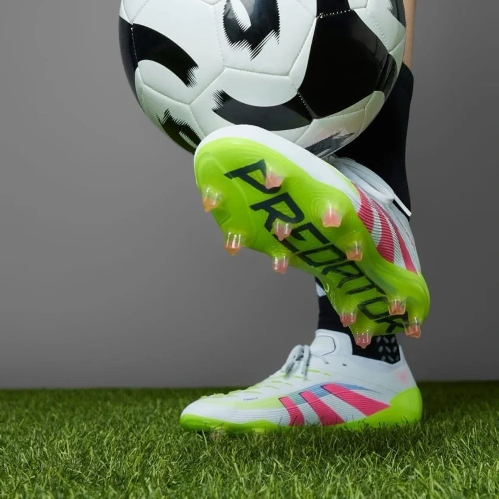 Adidas Predator Elite FG Soccer Cleats‎ Men's 13 White Lucid Pink Lemon ID3881